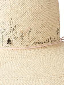 Maison Michel Josephine straw sun hat - Beige