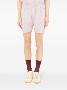 Maison Margiela striped cotton shorts - Rood