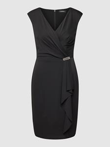 Lauren Ralph Lauren Knielange jurk met V-hals, model 'RYLAN'
