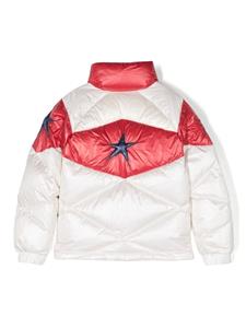 Perfect Moment Kids Star Quilted puffer jacket - Beige
