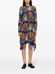 Henrik Vibskov Midi-jurk met print - Blauw