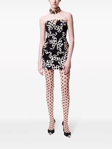 AREA star-print jacquard minidress - Zwart
