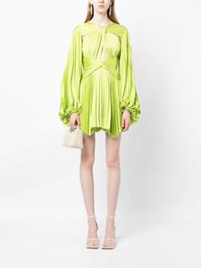 Acler Asymmetrische mini-jurk - Groen