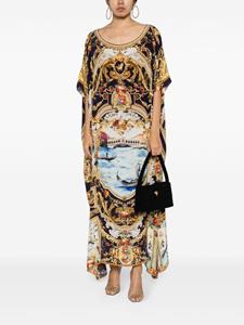 Camilla Venice Vignette-print silk kaftan dress - Veelkleurig