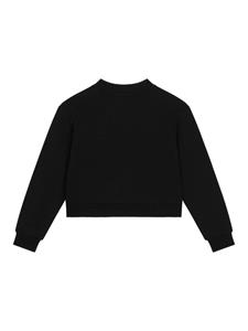 Dolce & Gabbana Kids logo-print cotton-blend sweatshirt - Zwart