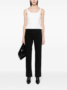 Victoria Beckham High waist straight jeans - Zwart