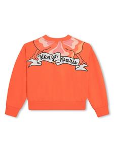 Kenzo Kids Sweater met bloemenprint - Oranje