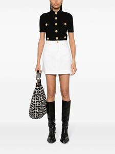 Balmain Denim mini-rok - Wit