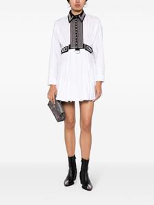 Rabanne harness-embellished cotton minidress - Wit