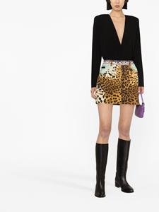 Just Cavalli Mini-rok met luipaardprint - Bruin