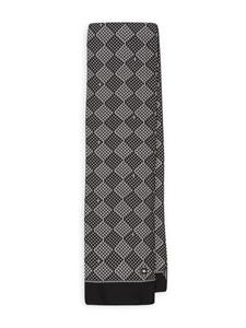 Dolce & Gabbana check-print silk scarf - Zwart
