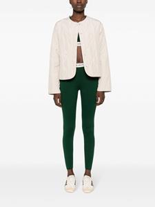 Sporty & Rich logo-waistband slip-on leggings - Groen