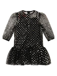 Dolce & Gabbana Kids sequin-embellished tulle dress - Zwart