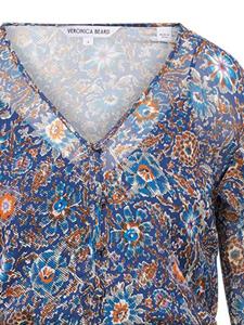 Veronica Beard Camden floral-print silk minidress - Blauw