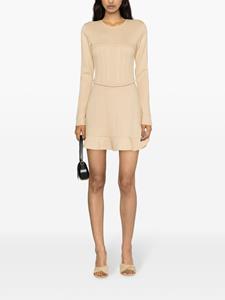 PNK Geplooide mini-jurk - Beige