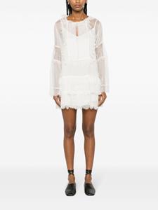 PNK Semi-doorzichtige mini-jurk - Wit