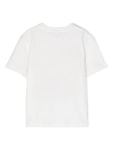 Stella McCartney Kids Katoenen T-shirt met logoprint - Wit