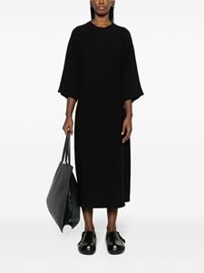 Henrik Vibskov Transfer midi-jurk met gestrikte taille - Zwart