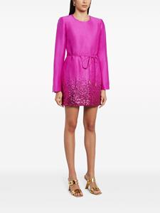 Aje Reflection linen-blend minidress - Roze