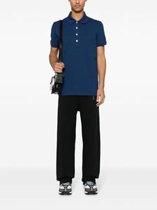 Balmain monogram-jacquard cotton polo shirt - Blauw