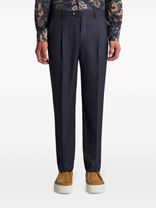 ETRO pinstriped wool trousers - Blauw