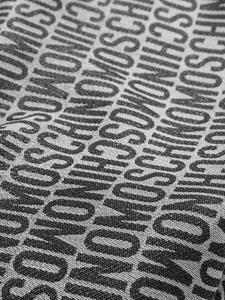 Moschino Sjaal met logoprint - Grijs