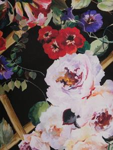 Dolce & Gabbana floral-print silk scarf - Zwart