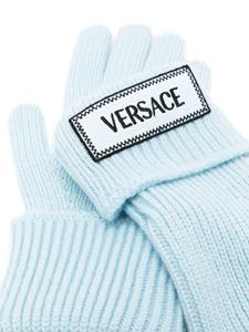 Versace Handschoenen met logopatch - Blauw