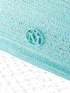 Maison Michel New Bonnie veil-detail beret - Blauw