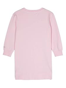 Monnalisa Jersey jurk met logoprint - Roze