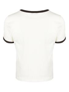 Sporty & Rich Katoenen T-shirt met logoprint - Wit