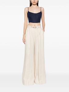 ZIMMERMANN Pantalon met geplooid detail - Wit