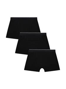BOSS Kidswear Drie boxershorts met logoband - Zwart