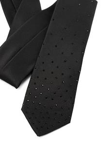 Dsquared2 Zijden stropdas versierd met stras - Zwart