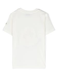 Moncler Enfant pixelated-print cotton T-shirt - Wit