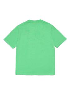 Diesel Kids T-shirt met logoprint - Groen