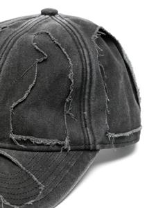 VETEMENTS Destroyed denim cap - Zwart