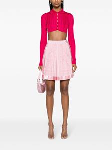 Versace Barocco pleated miniskirt - Roze