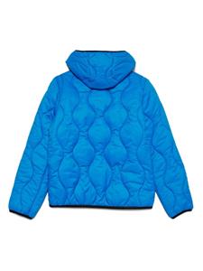 Diesel Kids Jslashml logo-appliqué padded jacket - Blauw