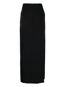 Elisabetta Franchi Midi-rok met zijsplit - Zwart