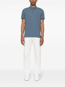 ETRO Pegaso-embroidered cotton polo shirt - Blauw