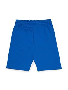 Nº21 Kids Katoenen shorts met logoprint - Blauw