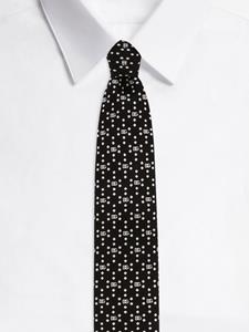 Dolce & Gabbana logo-print silk tie - Zwart