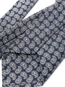 ETRO graphic-print silk tie - Blauw