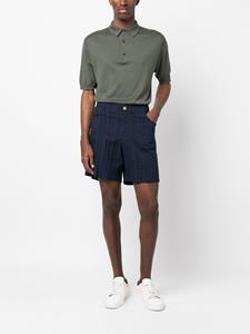 John Smedley Poloshirt met knopen - Groen