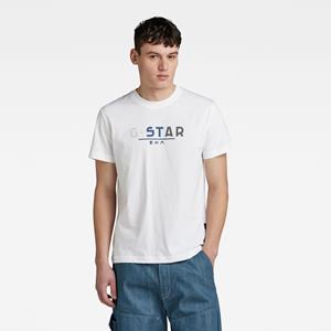 G-Star RAW Multi Logo Graphic T-Shirt - Wit - Heren