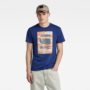 G-Star RAW Camo Box Graphic T-Shirt - Midden blauw - Heren
