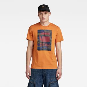 G-Star RAW Camo Box Graphic T-Shirt - Oranje - Heren