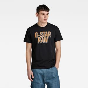 G-Star RAW 3D Dotted Graphic T-Shirt - Zwart - Heren