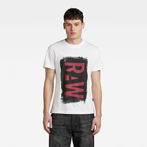 G-Star RAW Painted RAW Graphic T-Shirt - Wit - Heren